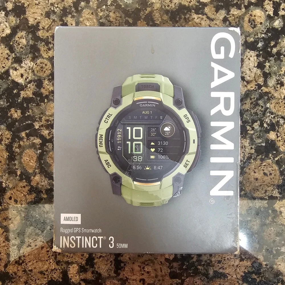 Garmin Instinct 3 Rugged GPS Smartwatch 50mm Running Health Fitness Smart Watch